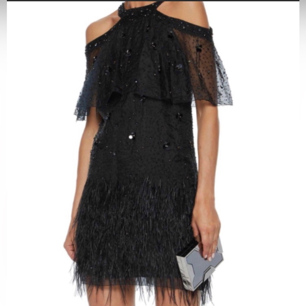NWT Elie Tahari Tristana black cocktail dress. Size 2